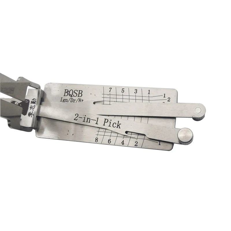 Оригинальный Автомобильный Дверной замок Lishi BQSB 2 в 1 декодер инструмент для разблокировки