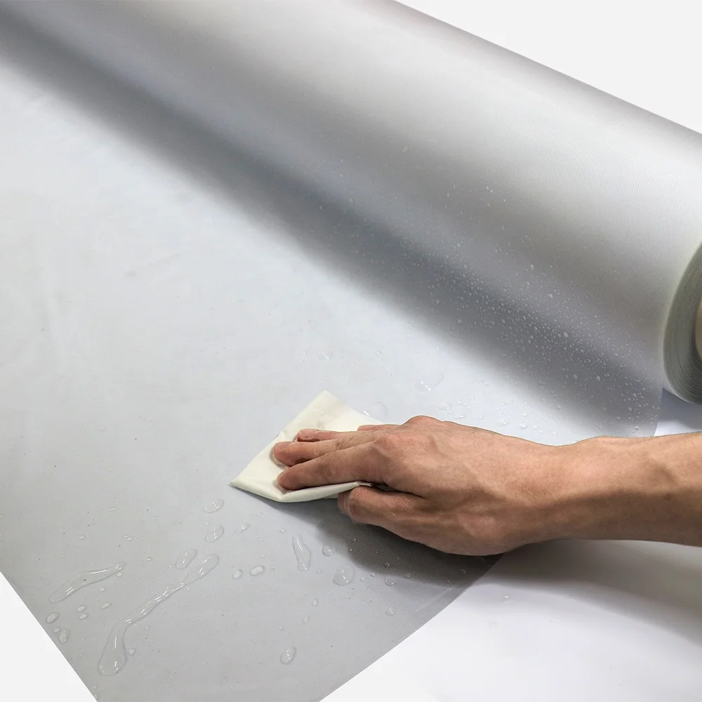 Glass protective plastic PVC soft film emboss translucent PVC sheet