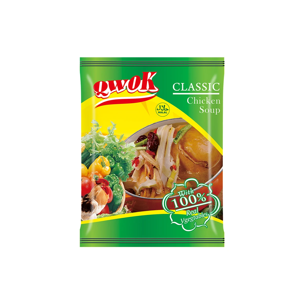 HALAL chicken flavor 50 grams 70 grams chicken flavor instant soup powder OEM