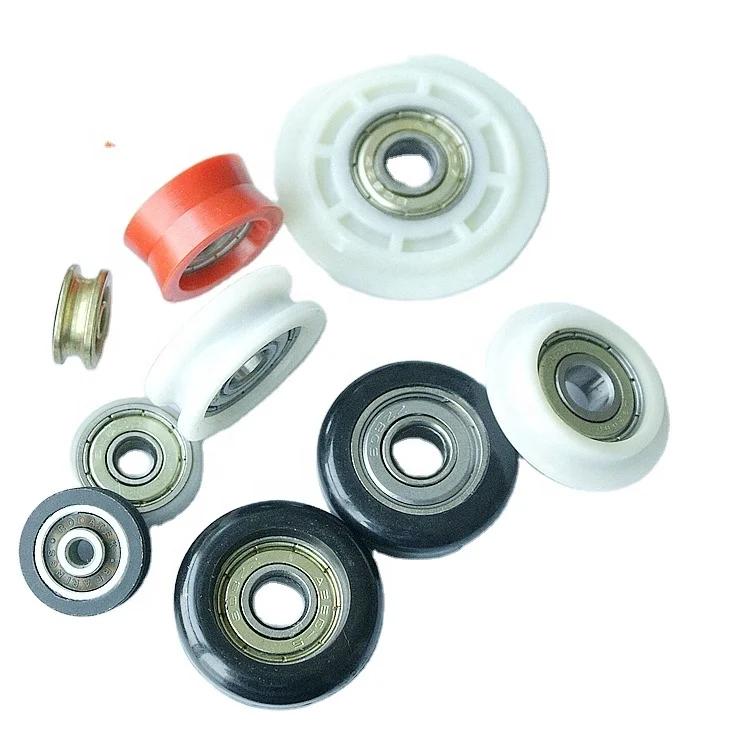 Sliding Plastic Metal Drawer Roller Wheels Nylon Ball Bearing Drawer Rollers for Office Furniture