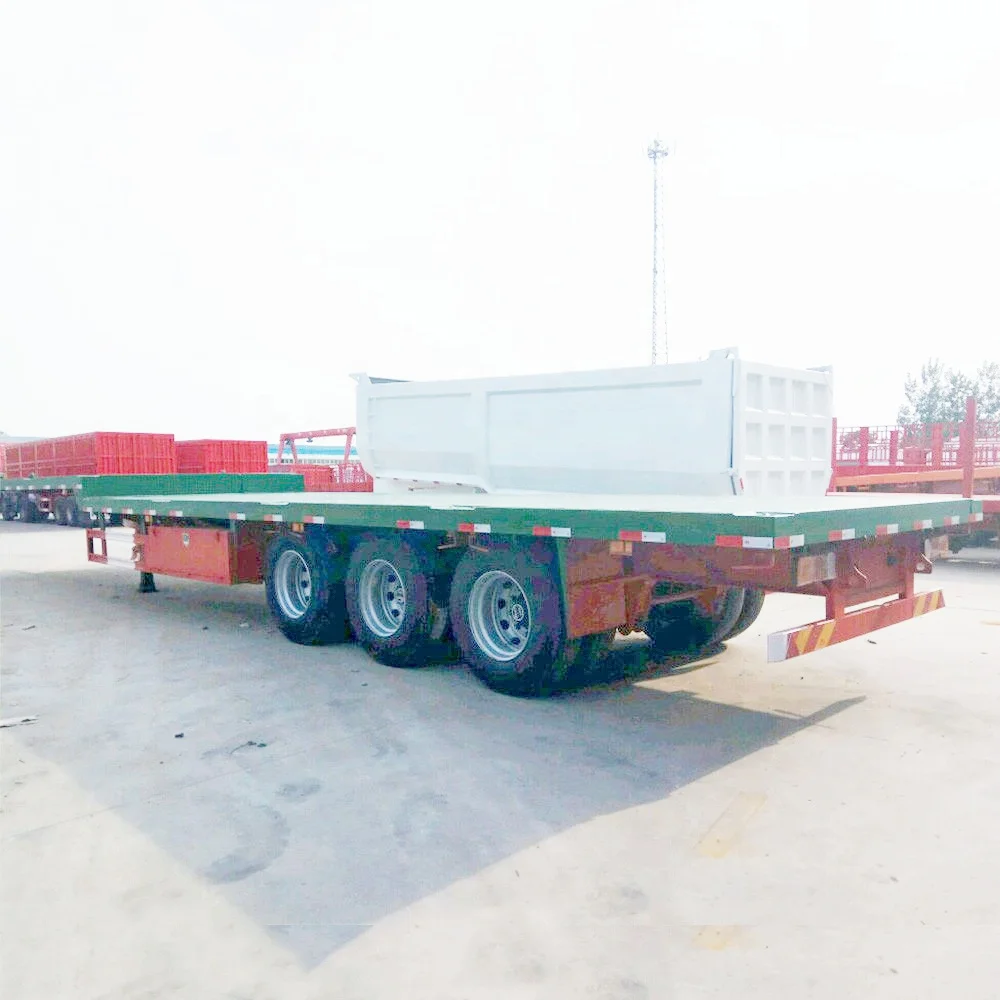 Factory Direct China Hot Selling 3 Axles 60T Low Bed Semi Trailer for Sale