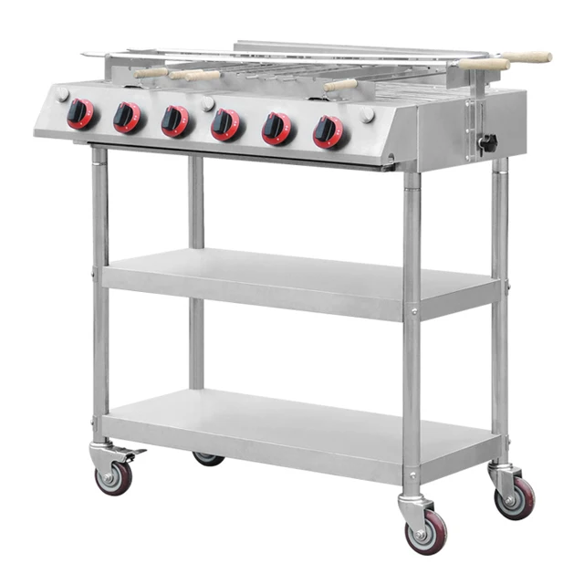 Charcoal Barbecue Grills Stainless Steel Bbq Grill Commercial Barbecue Grill Kitchen Equipment