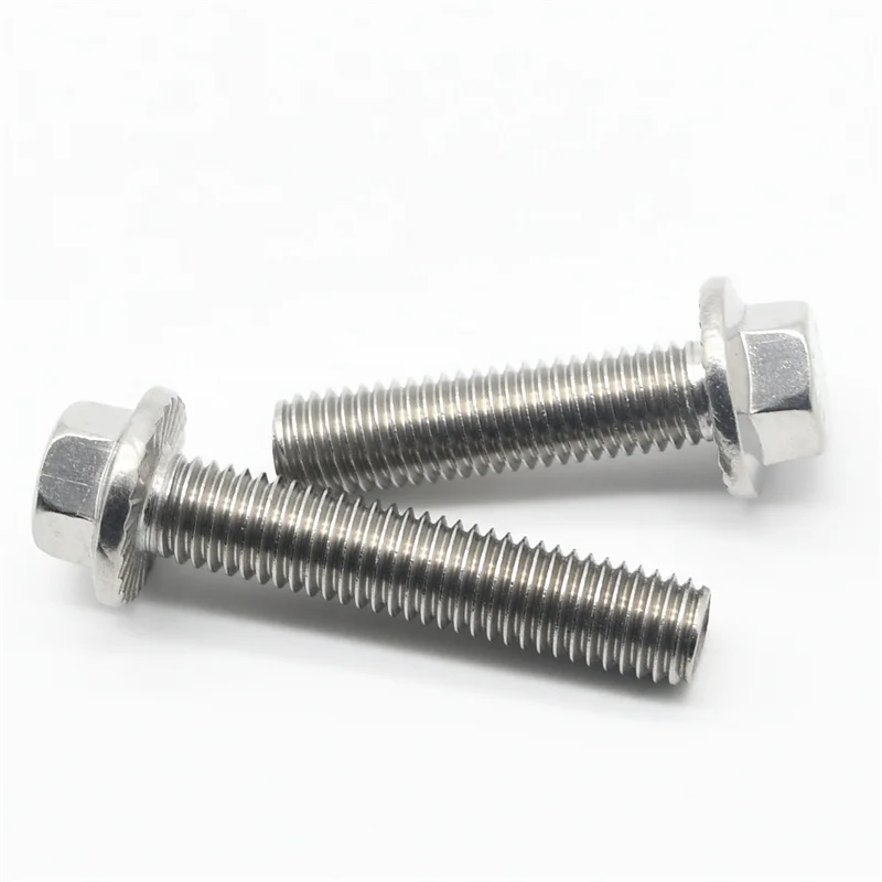 Hardware Fastener IOS4162 Stainless Steel 304 316 Hex Flange Bolt Wholesale price Made In China High Quality Direct Manufacturer
