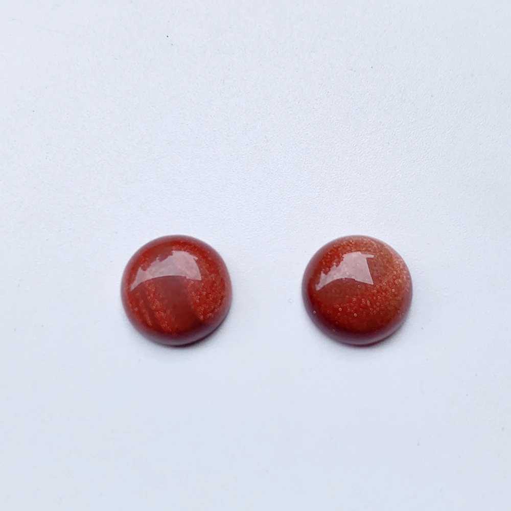 Natural tiger eye amethyst ring face drum face half circle ring patch diy bare stone accessories wholesale