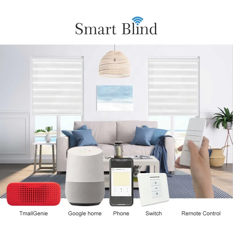 
STARDECO zigbee blinds smart tuya electric automated zebra shades day night window blinds 