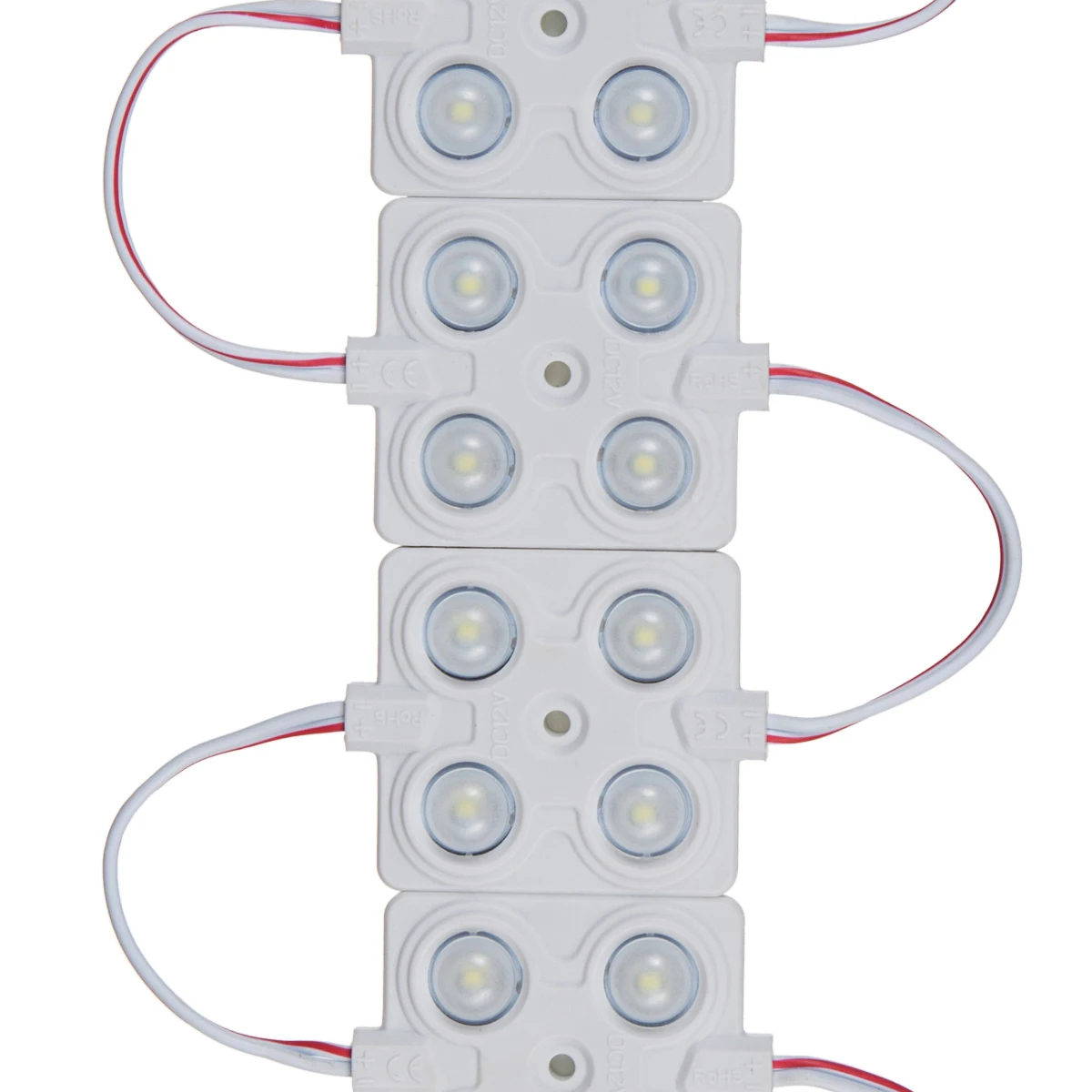 Import Chip SMD 2835 4 LED Module Lighting DC12V IP68 Waterproof Superbright Red Blue Green White Led Modules
