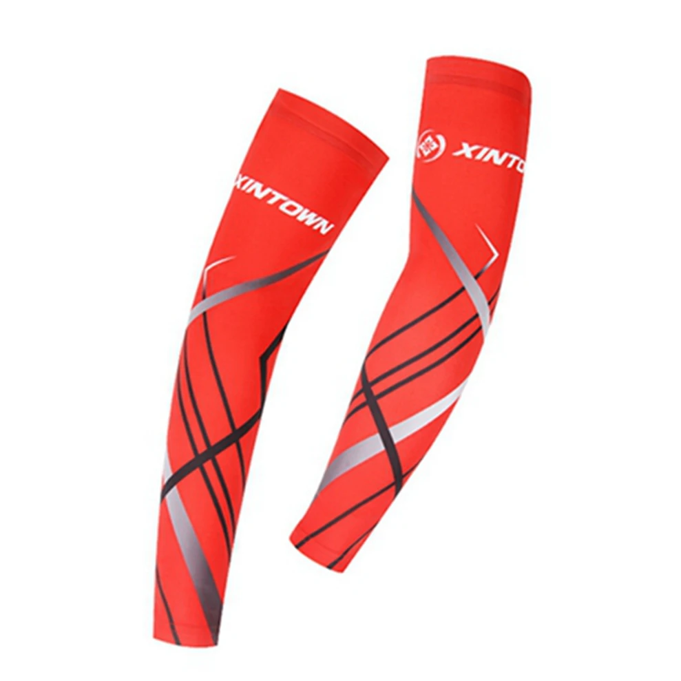 Pure Plain White Sublimation Custom Logo Protective Non Slip Compression Fishing Cycling Sports hombr Arm Sleeve Cover