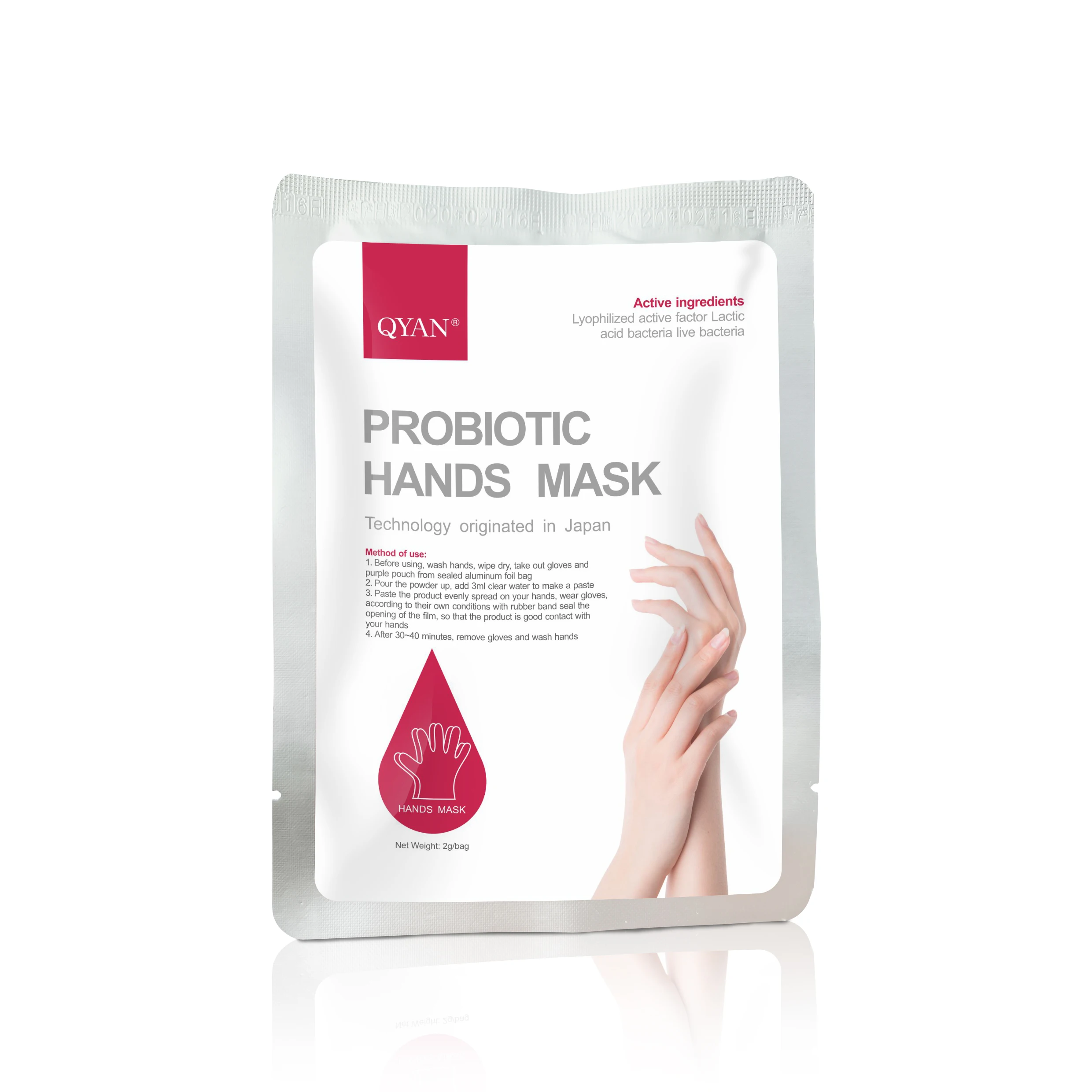 
Japanese technology dry skin relief probiotics hand mask for day and night skincare repair hands sheet mask whitening 