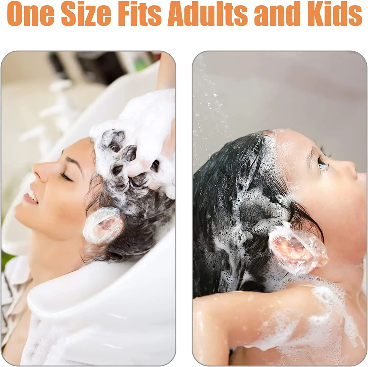 Factory wholesale Disposable PE Plastic Ear Cover For Spa / Shower cap / Hair Salon