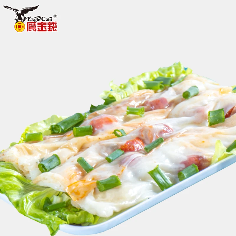 heated instant breakfast Hong Kong style food snack dim sum sign Chinese food wholesalers crayfish rice roll with crayfish