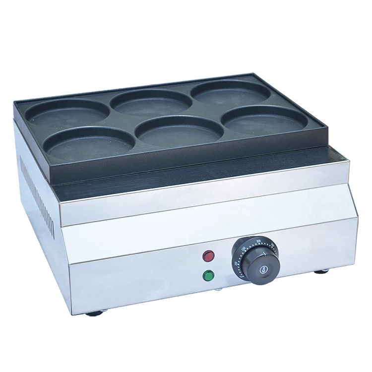 
Commercial six hole electric hamburger machine 