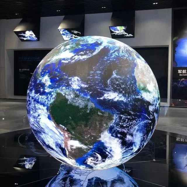 Круглая Сфера Креативный светодиодный экран P2.5 мягкий пользовательский HD Крытый шар рекламный щит дисплей