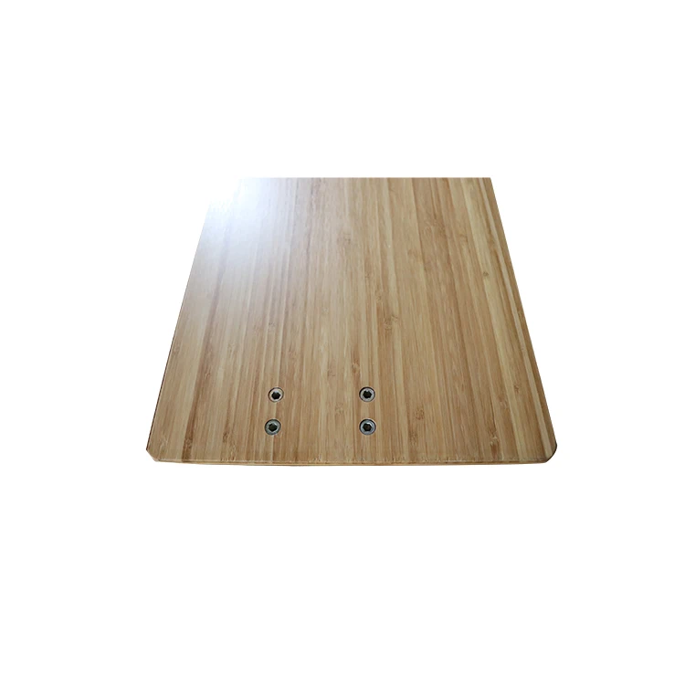 Доска из бамбуковой фанеры естественного цвета для регулируемого стола из бамбука