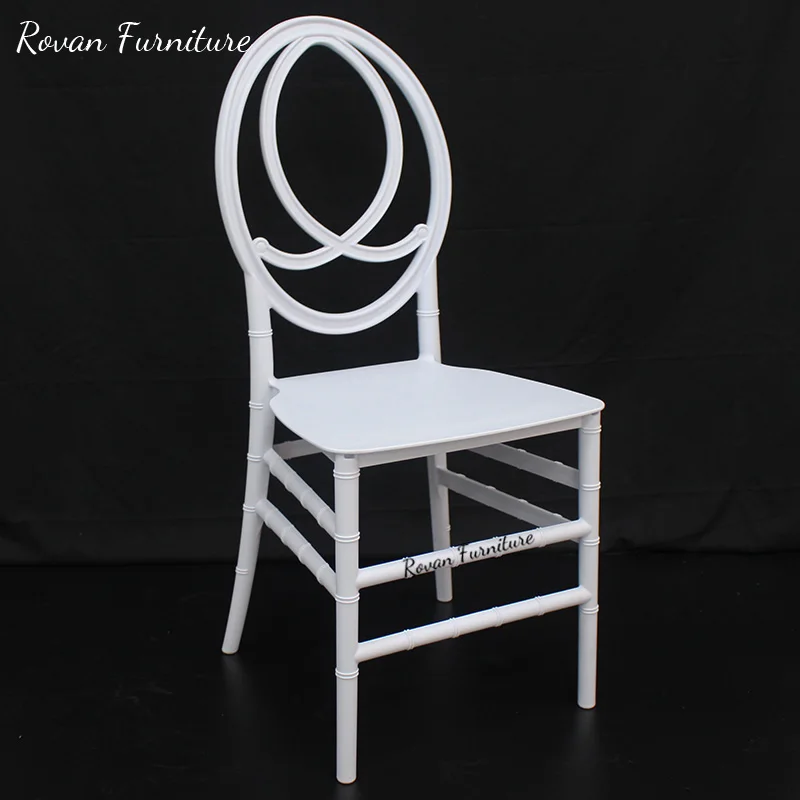 2023 China Popular Cheaper White Plastic Phoenix Chair Saucer Used Chiavari Chairs for Sales