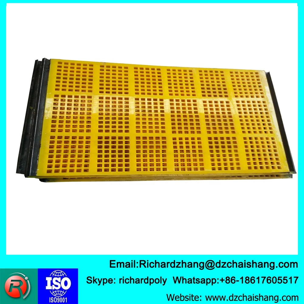 High Frequency Polyurethane Vibrating Screen , Ore tailings Dewatering Screen mesh