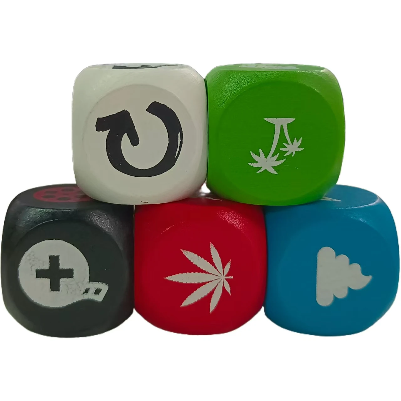 Factory direct Custom 3cm 4cm 5cm 6-Sided Beech Game Cube Customized Printing  Logo Creative Fun Wooden Dice Toy For All Ages