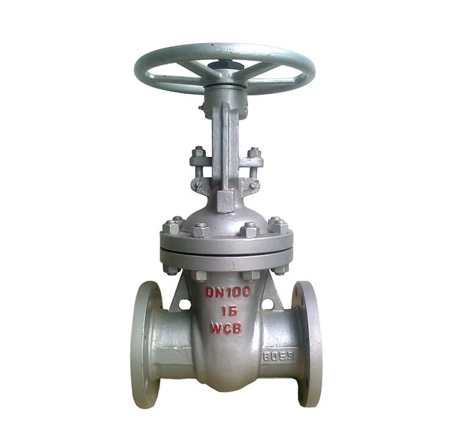 GATE VALVE, 150LBS,FLANGED END, RF, ANSI B16.1 BODY:ASTM A-216 WCB, STEM: ASTM A276 410  BODY (CASTED) COLOR SILVER RAL9006