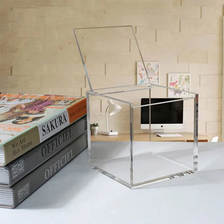 Top Quality 3Mm Thickness Clear Acrylic Box Preserved Roses Box 1/9/16/25/36 Holes Square Acrylic Boxes