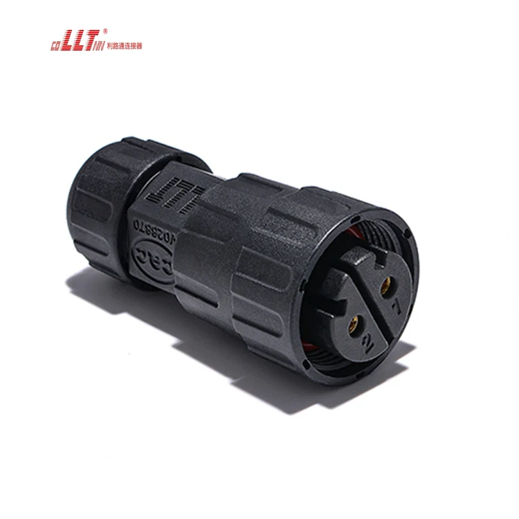 llt 2 pin wire  M25 Electric assembly Male Female Led Nylon watertight connector