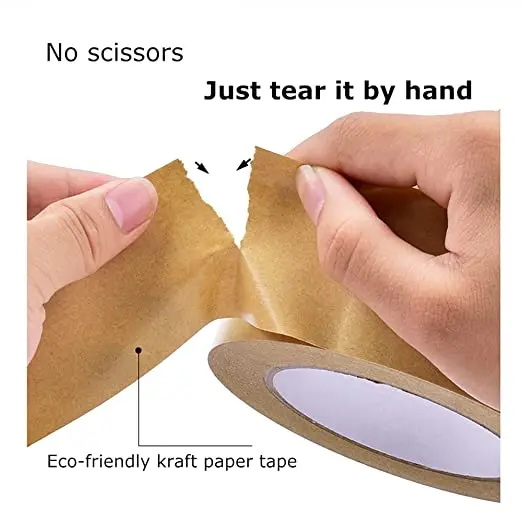 Adhesive Hot Melt Glue Brown 70G Self Adhesive Packing Kraft Packaging Tape
