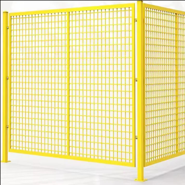 Workshop warehouse isolation net thickened punched plate fence movable partition fence net factory equipment fence customization