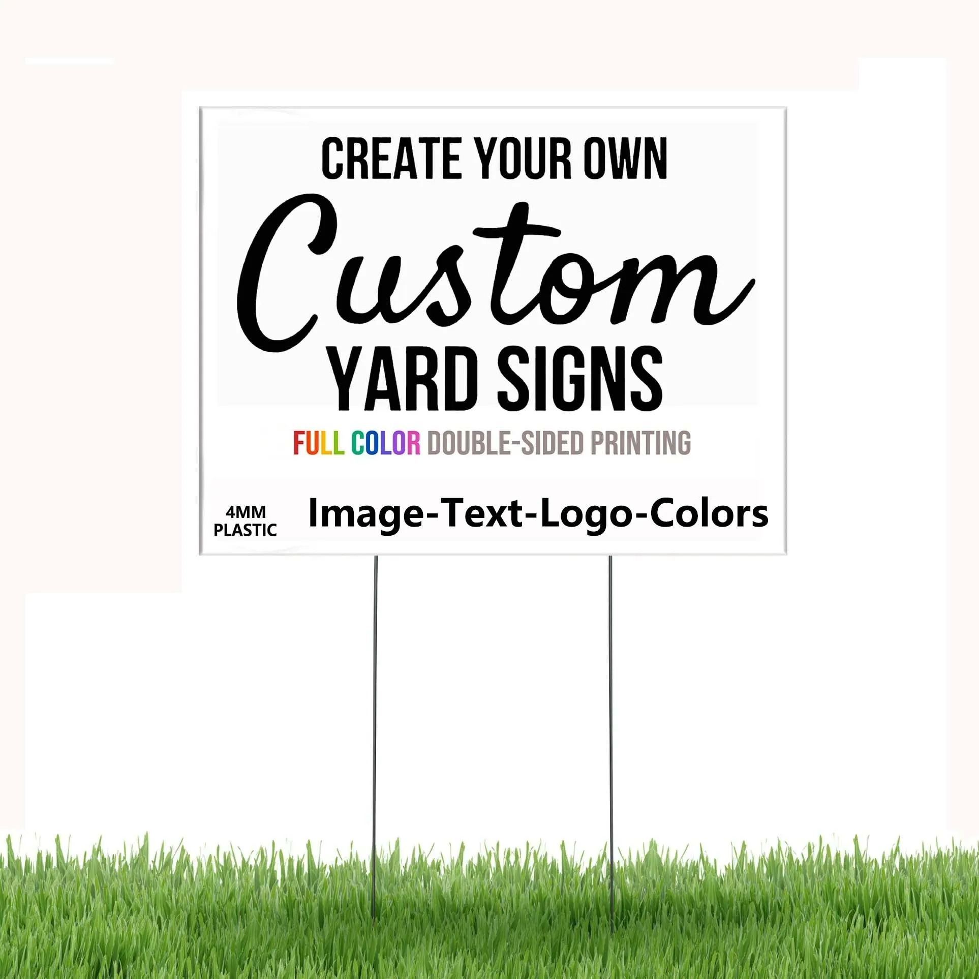 Blank 18x24 Campaign Signs Lawn Corrugated Plastic Yard Signs,Yard Signs 18x24 With stakes