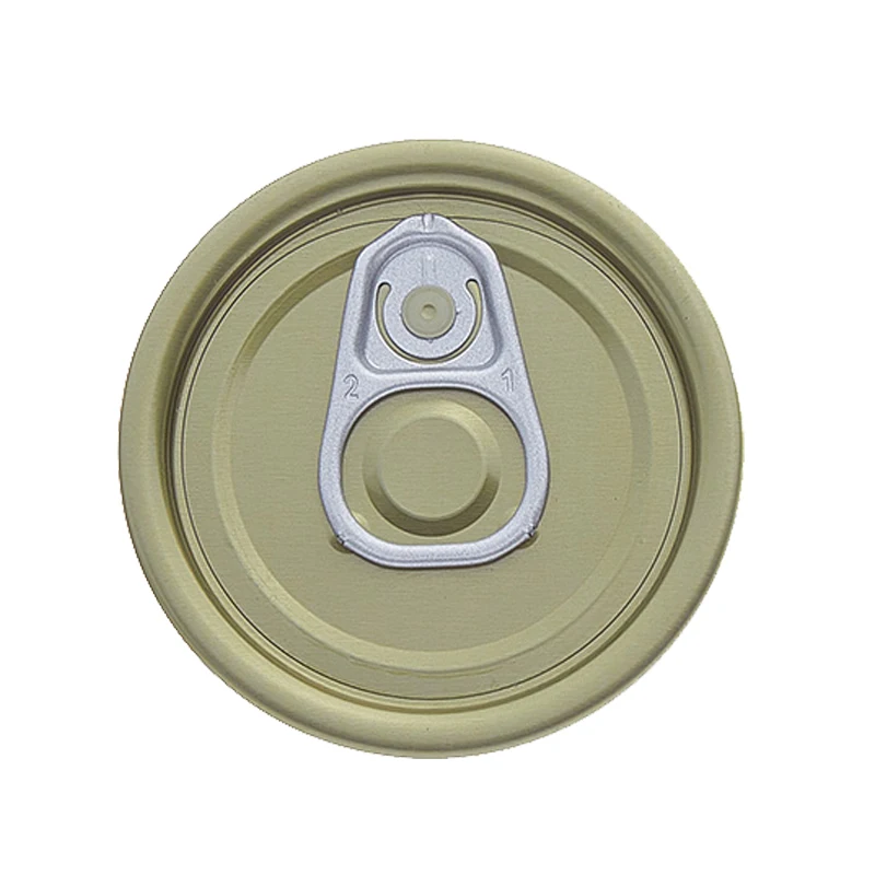 Tin Can Cover for  Tomato Meat Fruits Vegetables Paste 83mm 307# Tin Easy Open End Round Tin Lids TFS Tinplate Eoe