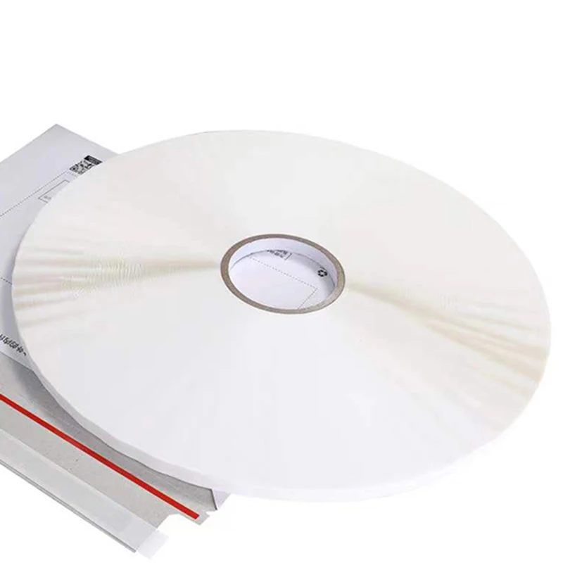 Low Moq 5000 Meters 12 9 6mm Pepa Clear Film Sealing Permanent Tape For Dhl Fedex Tnt  Bags