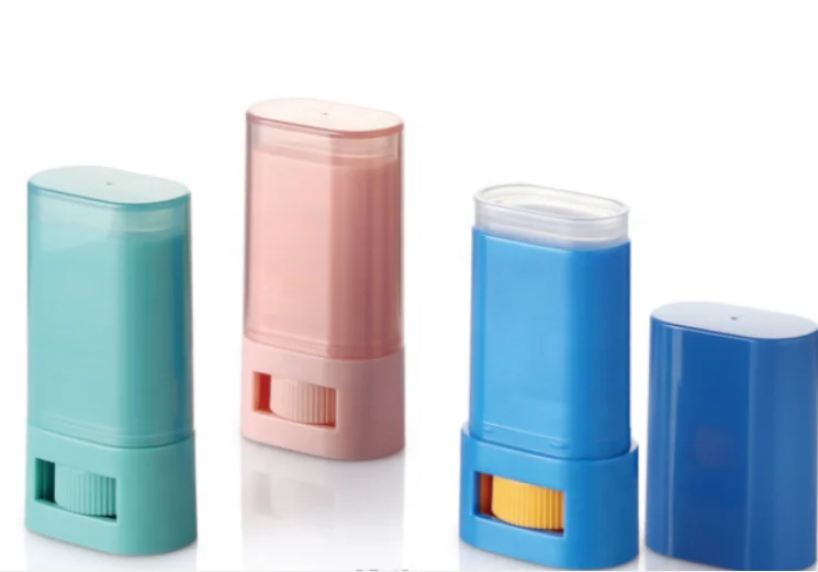 White 15g 30g 50g 75g empty deodorant container stick plastic packaging eco friendly
