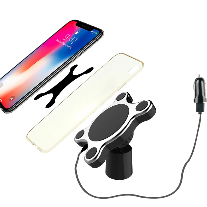 Magnetic car wireless charger compatible with all major systems car wireless phone charger