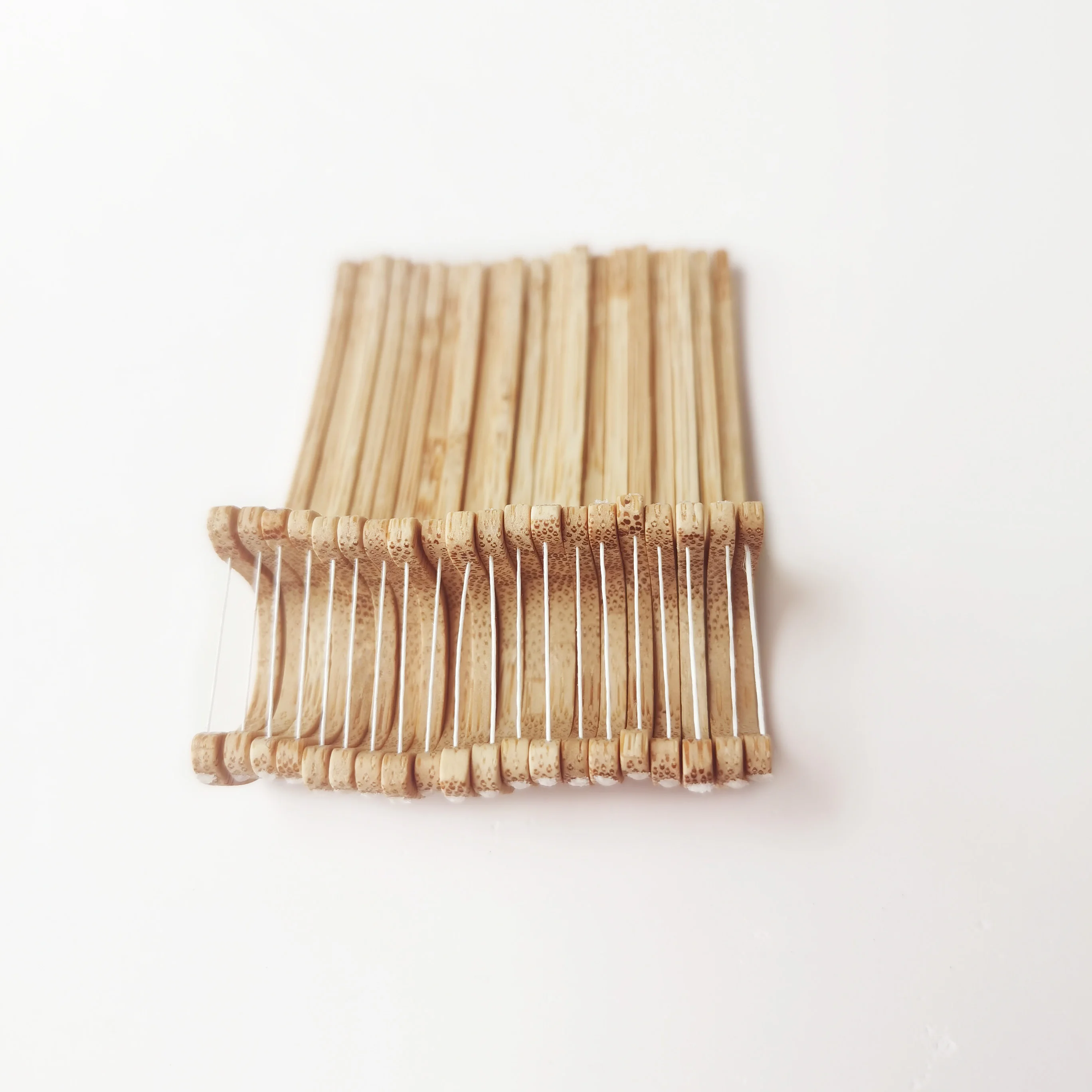 hot selling biodegradable floss picks bamboo dental floss pick bamboo flosser