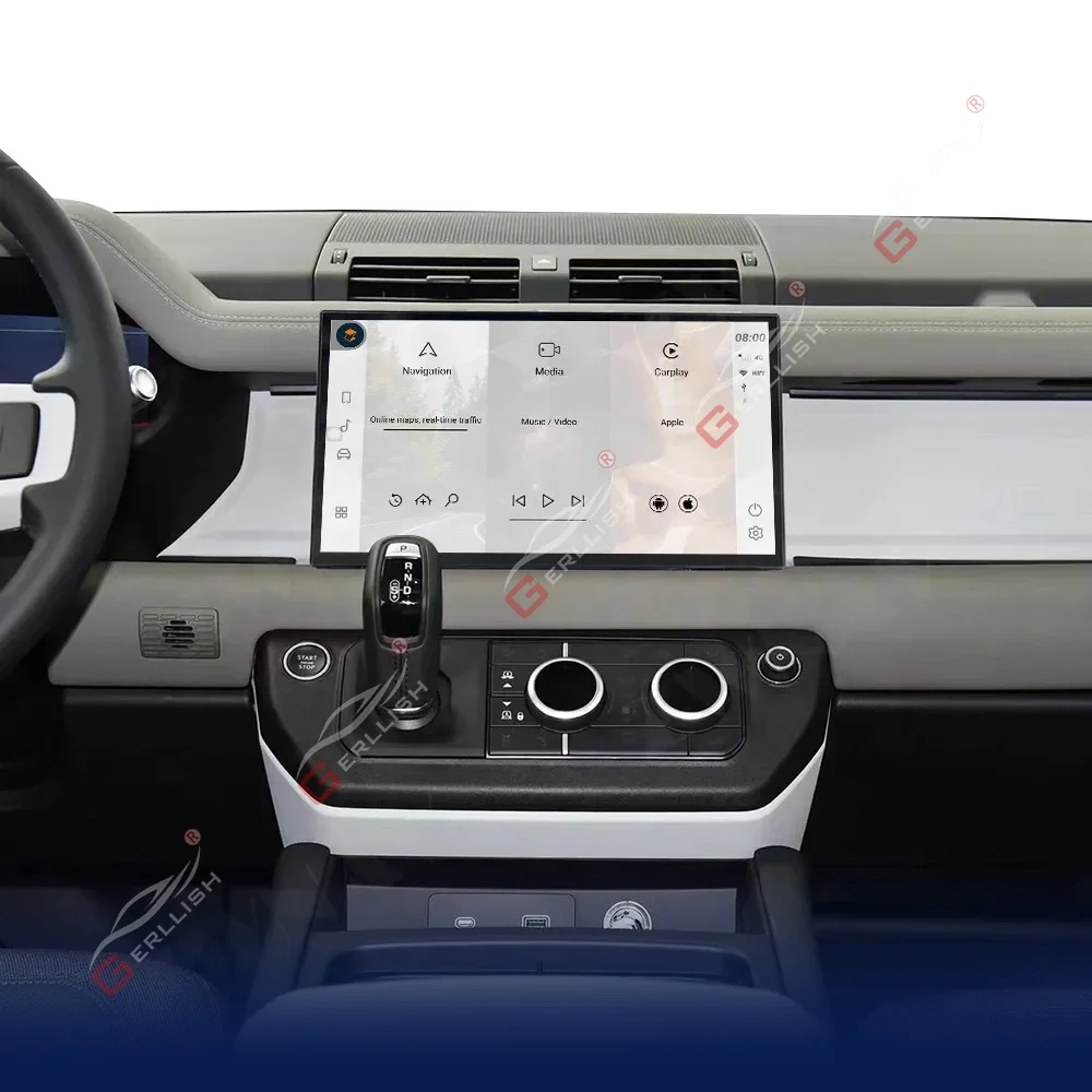 13.3 Inch Touch Screen Android Car Radio For Land Rover Defender 2018 2024 Auto Head Unit Monitor GPS Navigation New Arrival