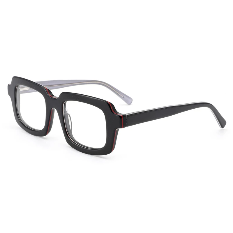 stocks from factory low price thick acetate eyewear 2023 brand designer optical frames acetate