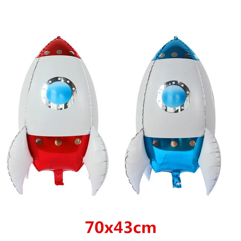 Space Theme Astronaut Rocket Spaceship Shape Balloons Set Foil mylar balloon For Space Party balloons suppliers