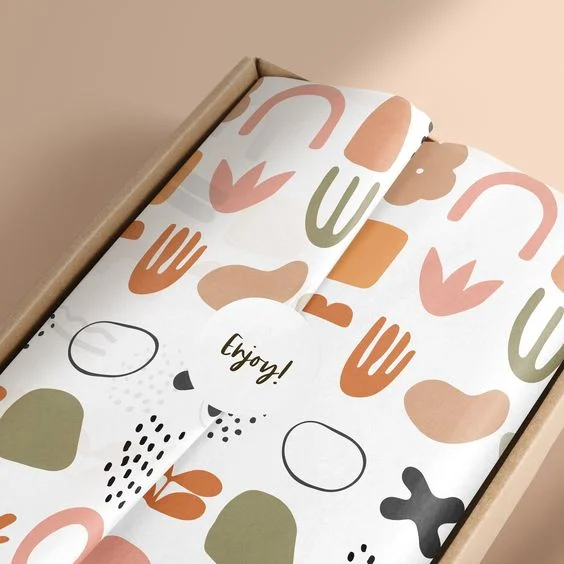 Gold Rainbows Multi Color Wrapping Paper Roll Gift Warp Print Tissue Papers