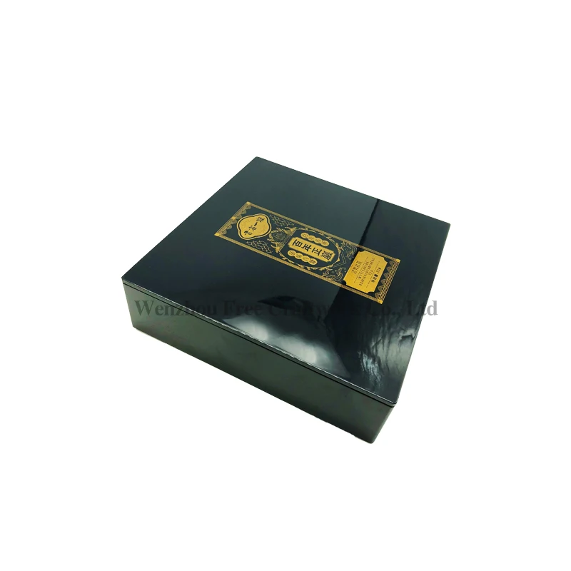 Роскошный Синий лак под заказ для пианино, деревянная коробка для выпечки чая, высококачественный лак MDF, чай Ramanda, праздничная коробка для даты