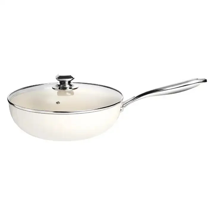 Aluminum Cookware Set Cooking Cookware Ceramic White Customt Cast Iron Cookware Sets