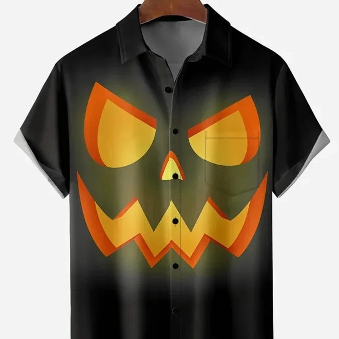 2024 Summer New Shirt Casual Cool Style Men and Women Can Wear Trendy 3D Digital Cartoon Printed Short sleeved Shirts