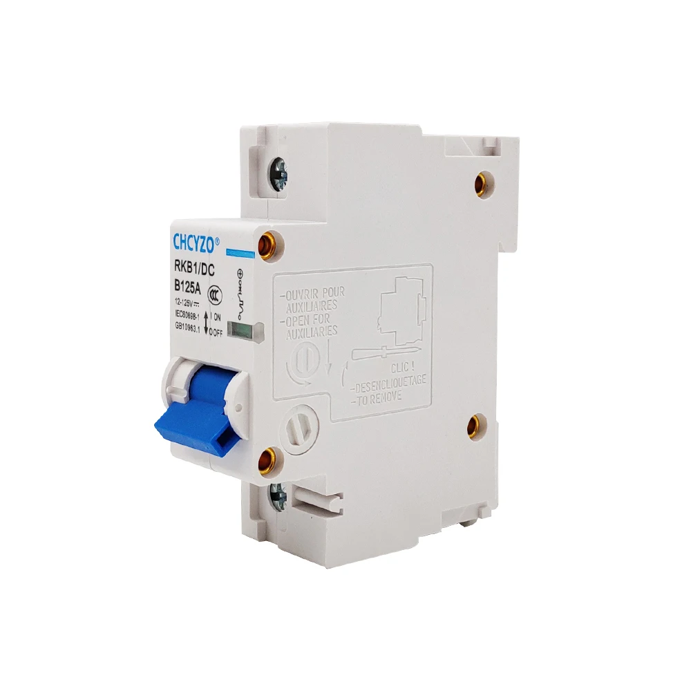 RKB1/DAB125A 125V 1P 100A Curve DC Miniature Circuit Breaker for PV System
