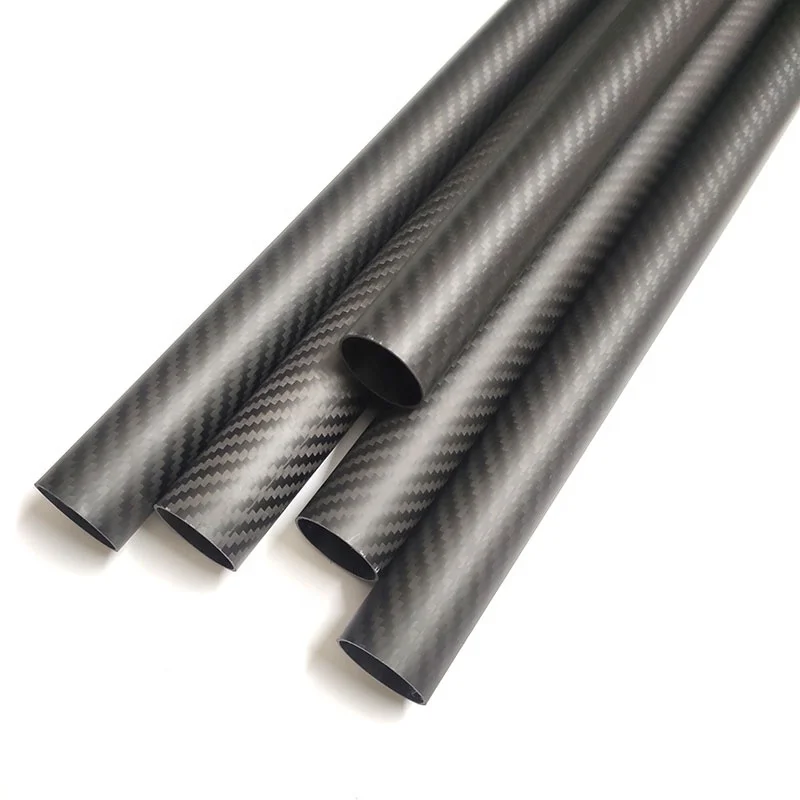 Customize 3K Cheap Price Heat-Insulation Black Color Oval Carbon Fiber Tubes