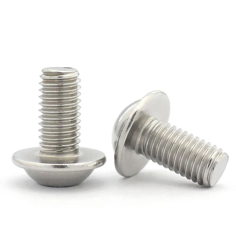 ISO7380.2 Stainless Steel 304 Button Wafer Hex Socket Head Screw  With Washer Collar Screws Bolt