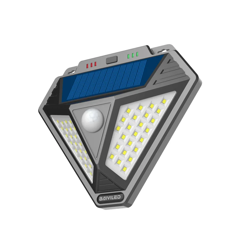  Водонепроницаемый IP65 люмен 150 лм светодиодный огонь 48 шт Led SMD2835 сад открытый датчик движения Ночной Солнечный