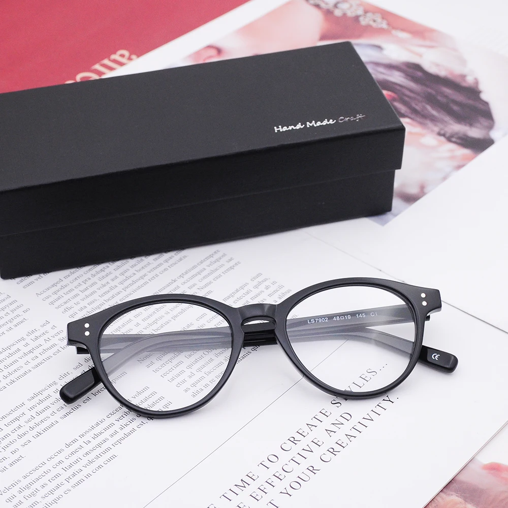 Nice design made in Shenzhen high quality Japanese designer acetate optical frame eyeglasses