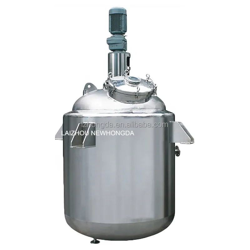 Stainless Steel Pirolisis Reactor Batch 10000 l Cost with Pressure 4kg/cm2