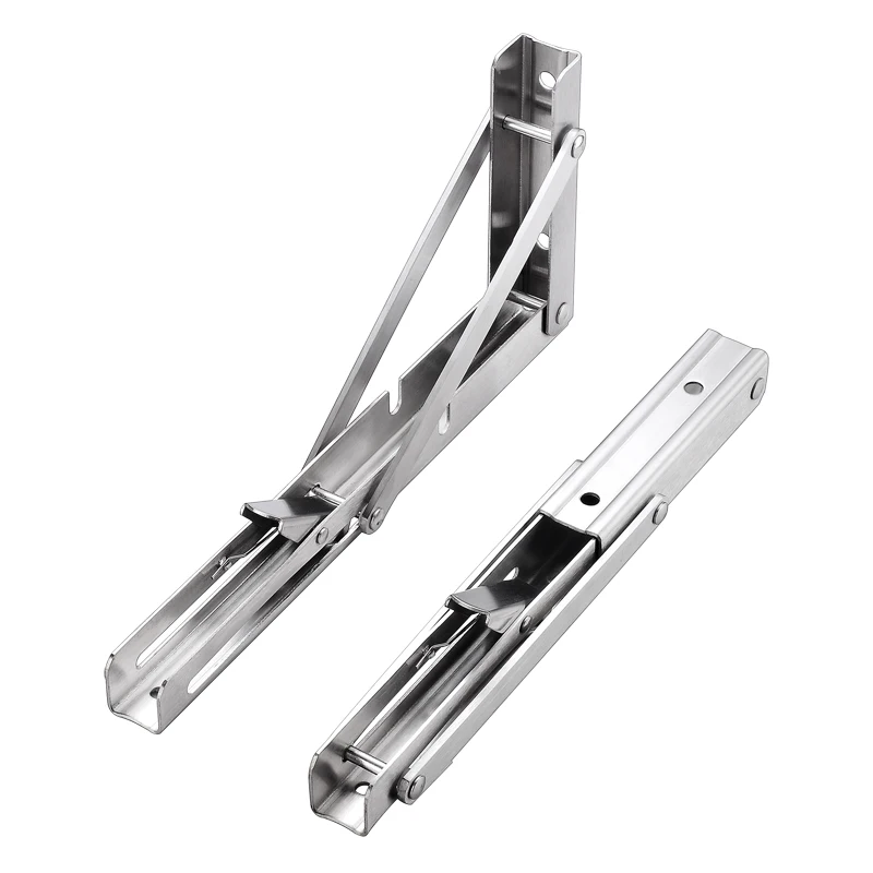 Heavy Duty Steel Made Folding DIY Shelf Brackets for Table Work Bench