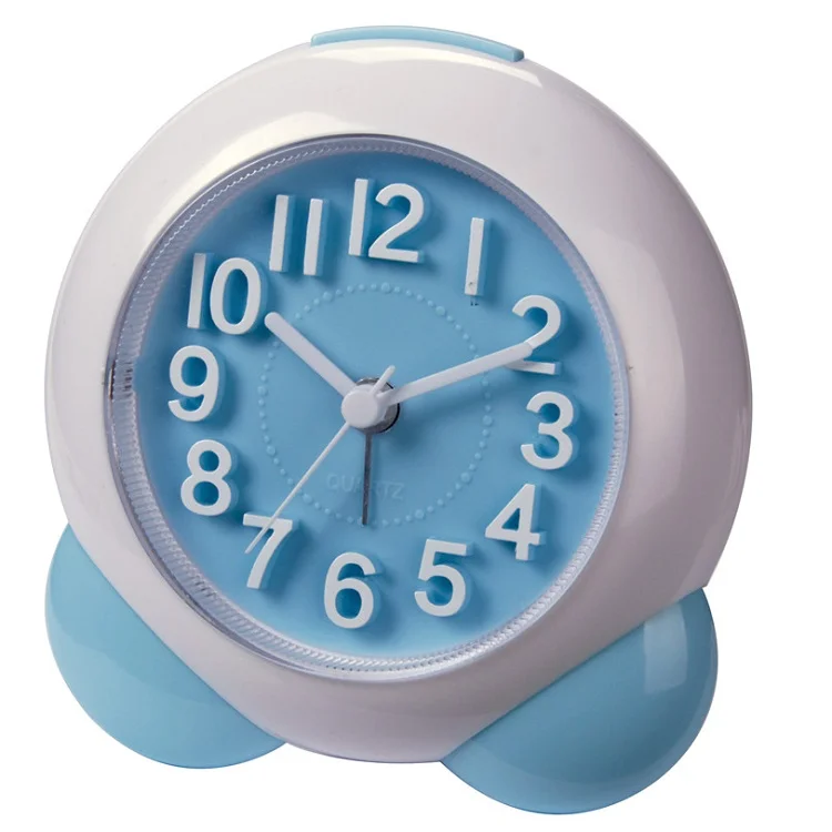 wholesales desktop snooze light quiet sweep alarm 3D numbers scale face clock