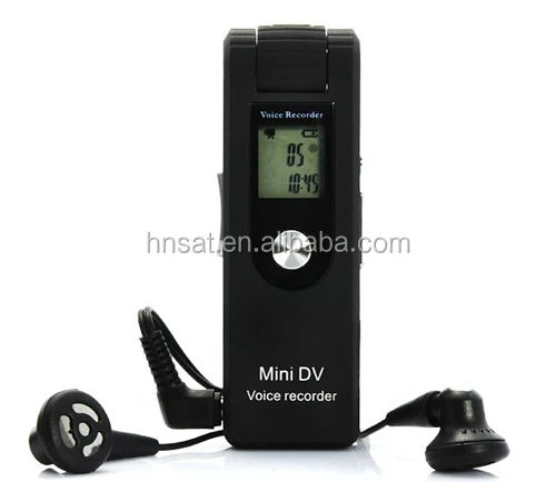 consumer electronics digital voice recorder with LCD screen and rotated camera