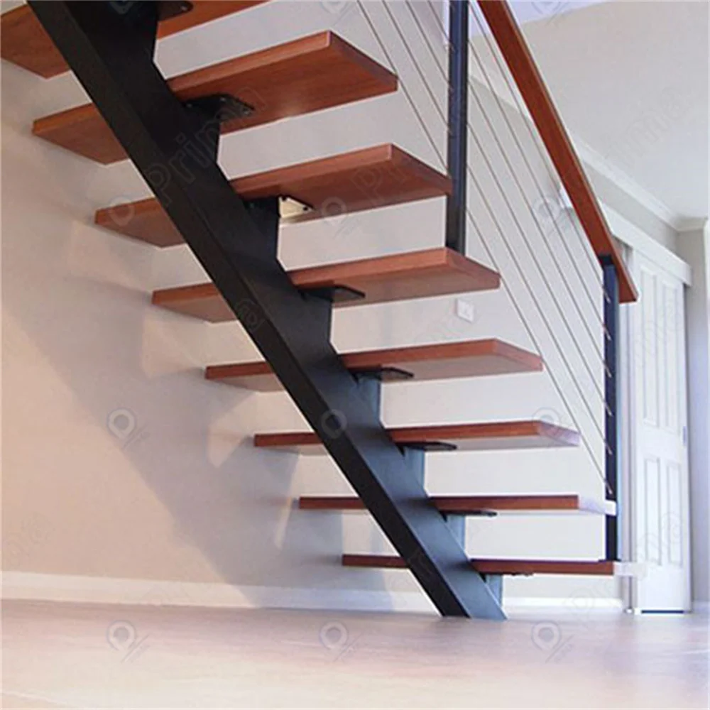 Building Materials Wall Stairs Led Light Step Indoor Original Wood Staircase