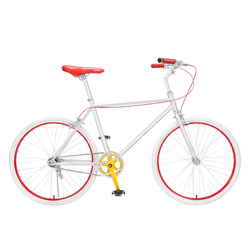 Single Speed 24 Inch High Carbon Steel Frame Bicycle Ride On Car Cycling Bicicleta Comfortable Adult City Bike Y274001