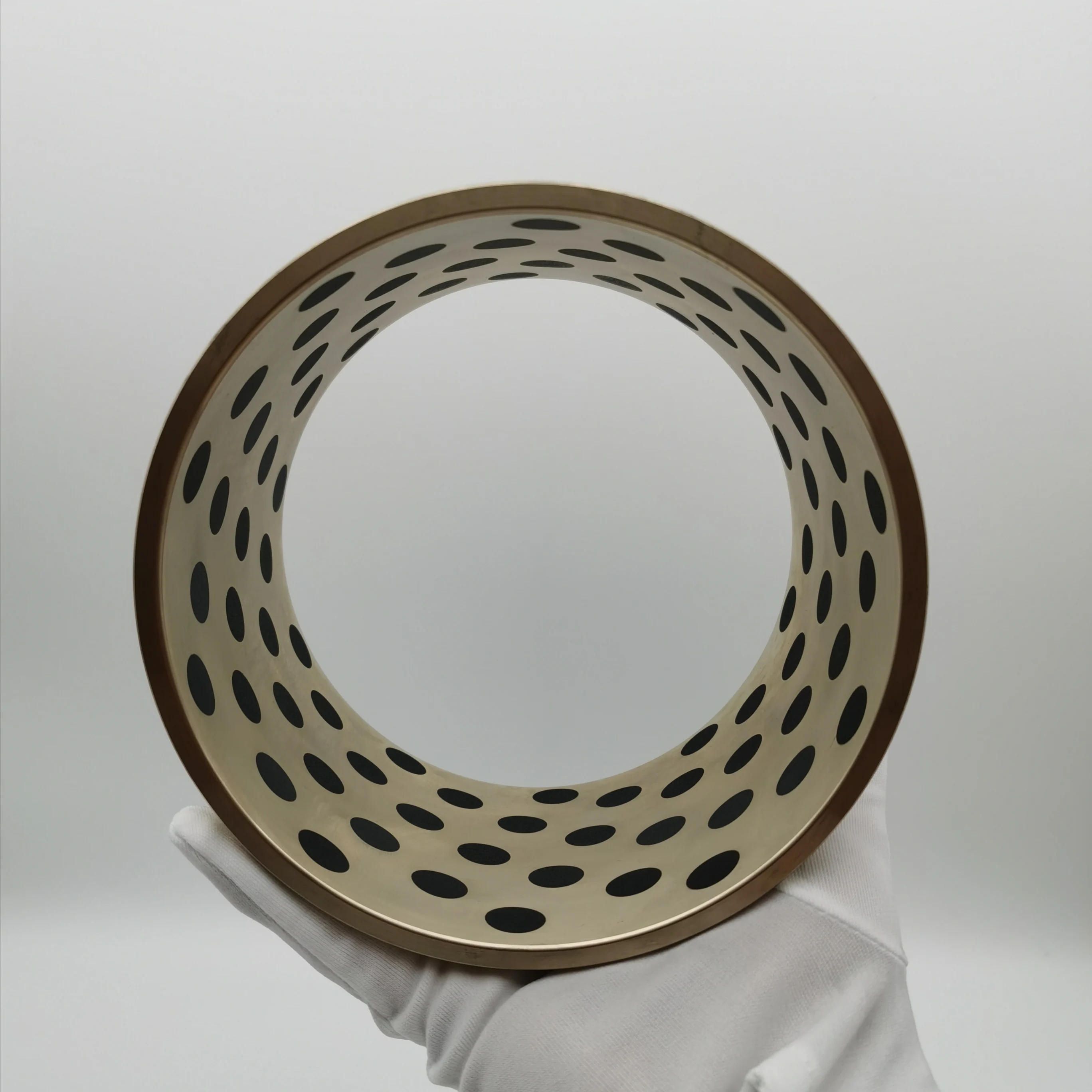 
Bronze Bearing Custom-processed self-lubricating bearing oil-free bushing graphite copper bushing wear sleeve Oil Free Bushings 